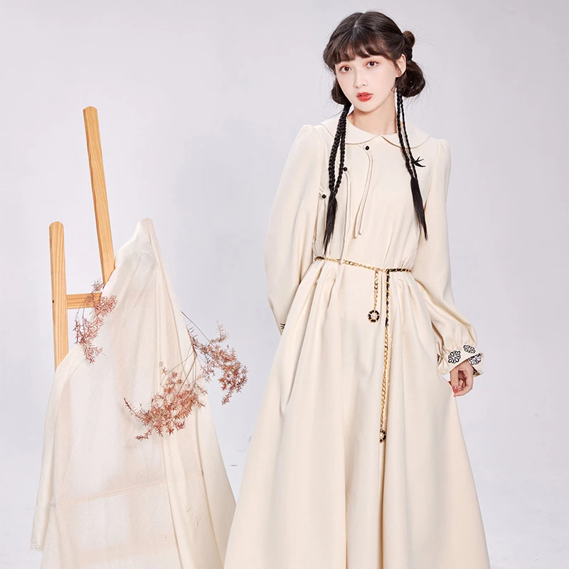 Chinoiserie-Dresses-Autumn-Women-Fashion-Hanfu-1 Chinoiserie Dresses Autumn Women Fashion Hanfu