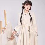 Chinoiserie Dresses Autumn Women Fashion Hanfu