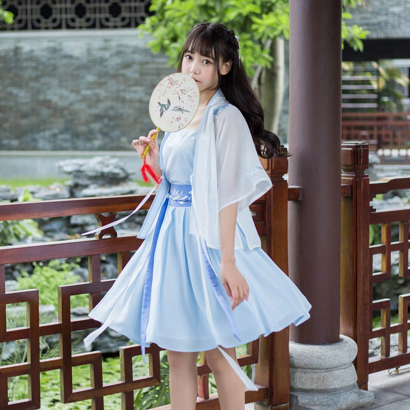 short hanfu mini dresses for daily party