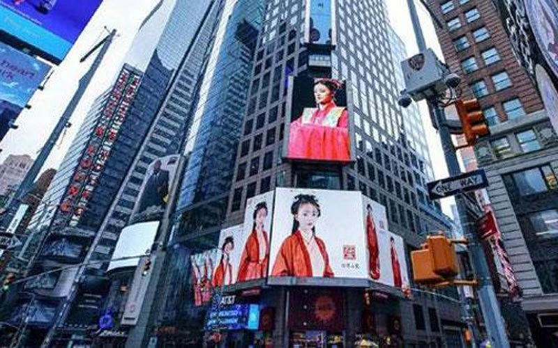 Hanfu Show NYC Time Square