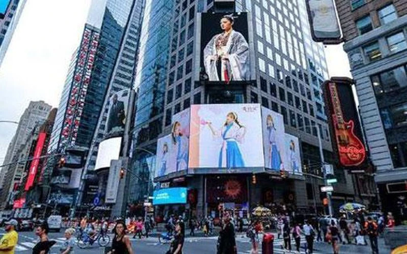 Hanfu Show NYC Time Square