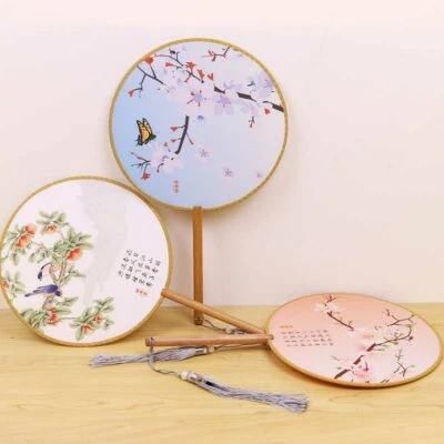 round silk fan newhanfu