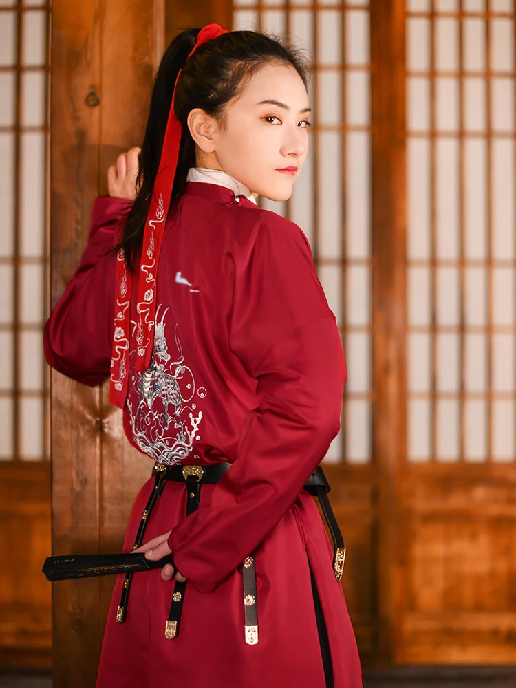 kylin kungfu robe hanfu male