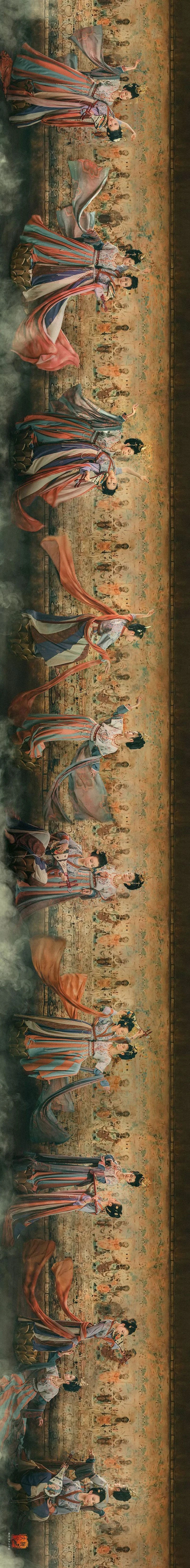 Traditional Murals Meet Hanfu