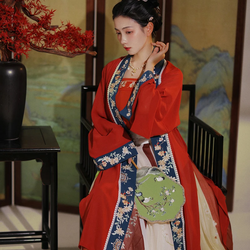 Women-Song-Dynasty-Traditional-Hanfu-Spring-Classical-Set-1 Women Song Dynasty Traditional Hanfu Spring Classical Set