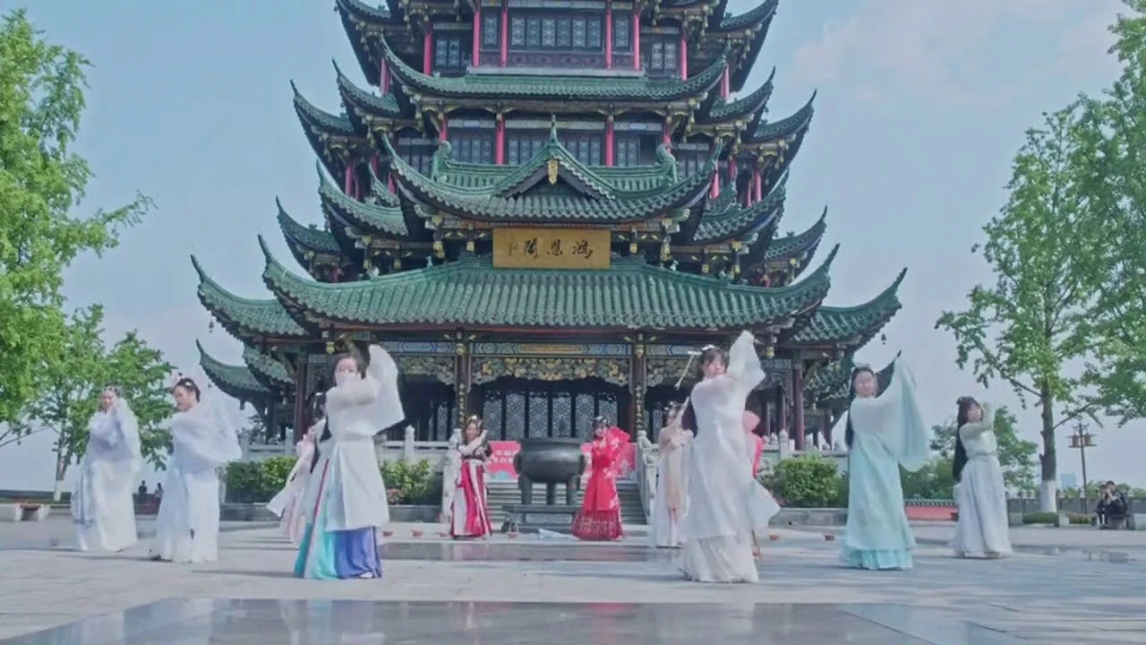 Hanfu Women Ancient Dancing Performance