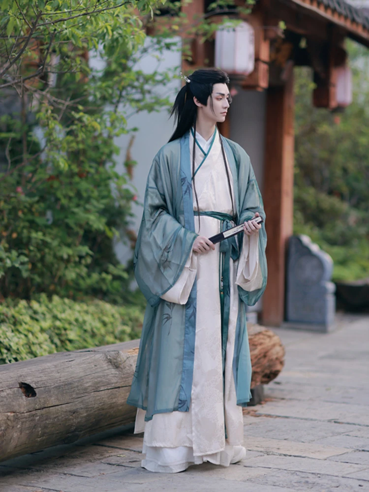 Mens Zhiju Hanfu Fairy Drama Styling Inspiration