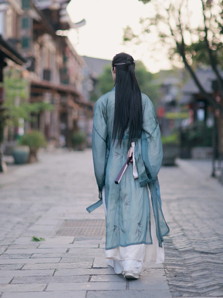 Mens Zhiju Hanfu Fairy Drama Styling Inspiration