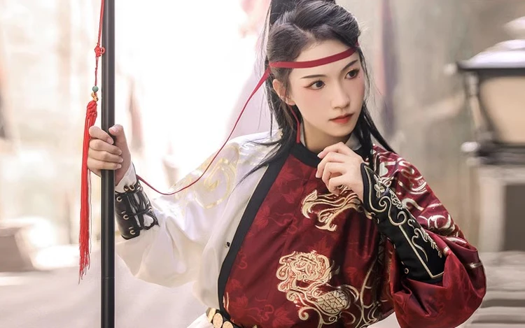 Round Neck Robe Tang Dynasty Style Game Inspired Awesome Hanfu