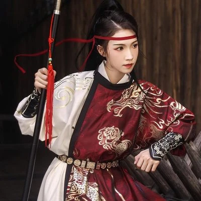 Round Neck Robe Tang Dynasty Style Game Inspired Awesome Hanfu