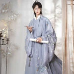cloud orchid male hanfu blue robe