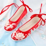 crane hanfu flats shoes