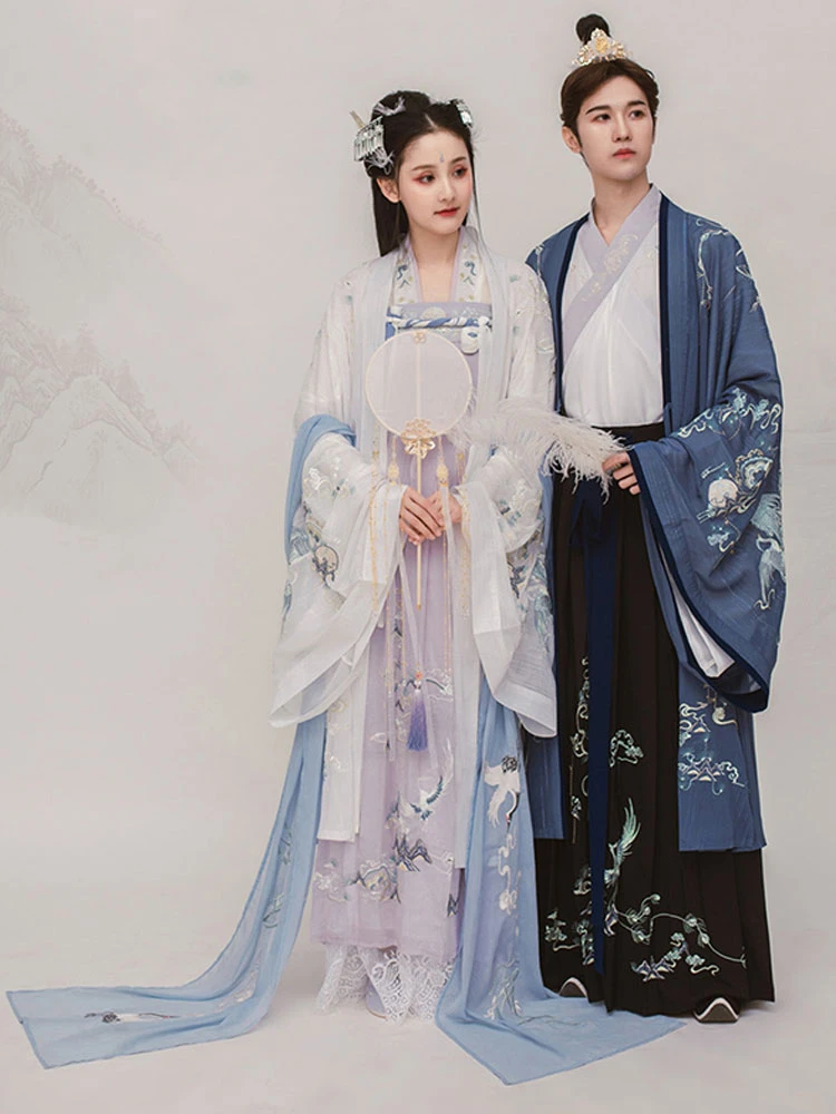 peacock cloud male hanfu