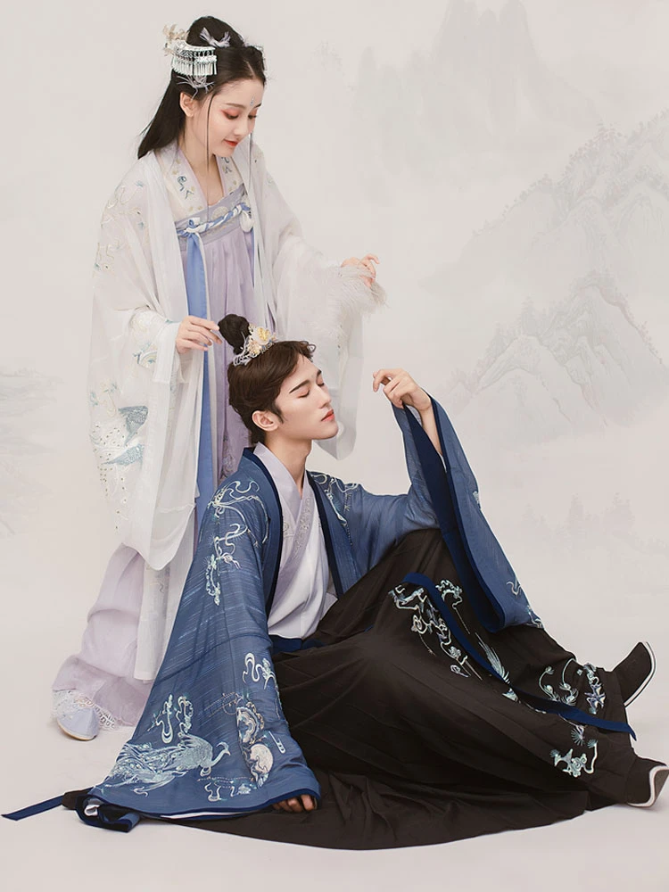 peacock cloud male hanfu