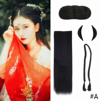wig set hanfu hairstyle