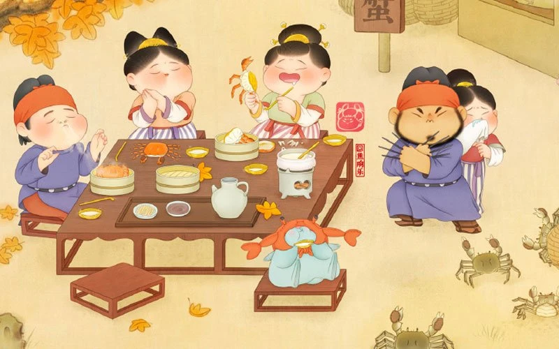 The Modern Illustration Meets the Traditional Chinese Clothing