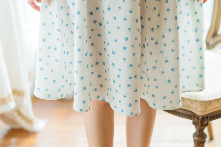 summer flower white cheongsam qipao dress