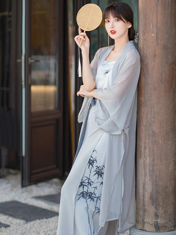 Street Fashion Song Ladies Casual Hanfu Summer Changgansi Style
