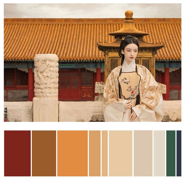 Hanfu Photography | Color Scale Reference