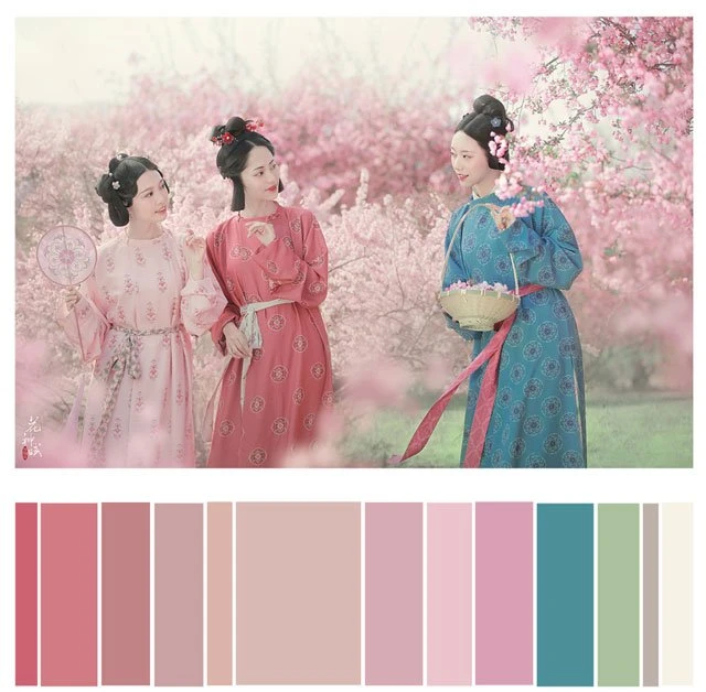 Hanfu Photography | Color Scale Reference
