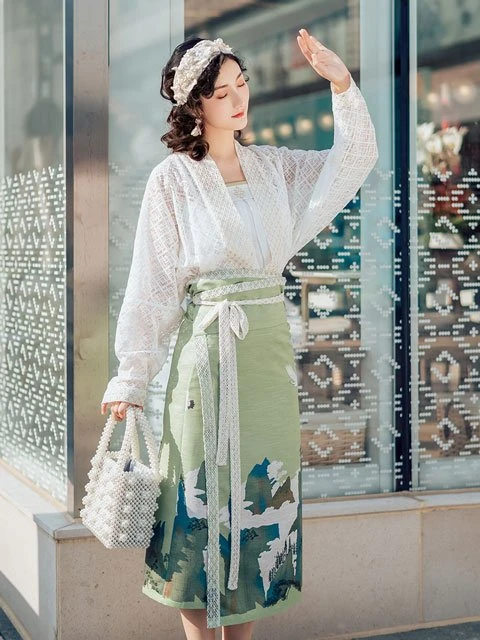 Beauty Oriental Style Top - Fashion from Song Dynasty
