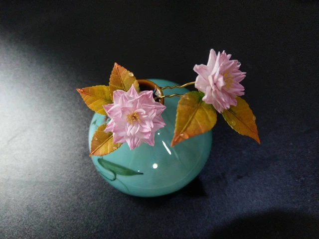 4 Beautiful Artificial Flowers in Han Fu Hair Accessories