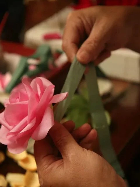 4 Beautiful Artificial Flowers in Han Fu Hair Accessories