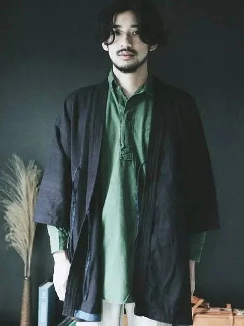 Chinese Man Costume | Ming Style Hanfu: Taoist Robe - Daopao