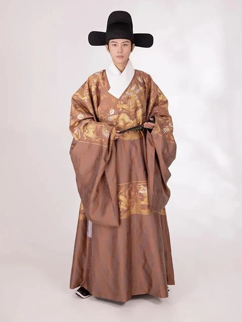 Chinese Man Costume | Ming Style Hanfu: Taoist Robe - Daopao