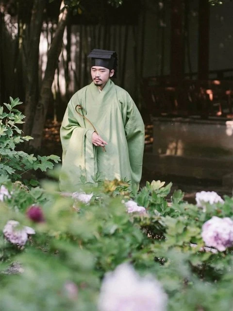 Chinese Man Costume | Ming Style Hanfu: Taoist Robe - Daopao