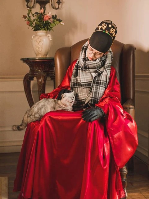 Chinese Man Costume | Ming Style Hanfu: Taoist Robe - Daopao
