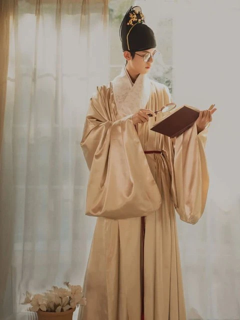 Chinese Man Costume | Ming Style Hanfu: Taoist Robe - Daopao