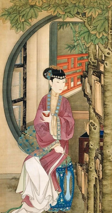 Hanfu Drawing - Twelve Beauties of the Qing Dynasty