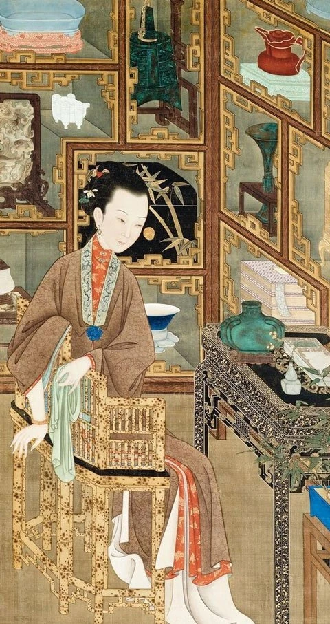 Hanfu Drawing - Twelve Beauties of the Qing Dynasty