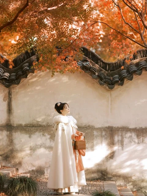 Chinese Costume Photography - Hanfu Girl in Autumn