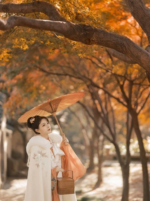 Chinese Costume Photography - Hanfu Girl in Autumn