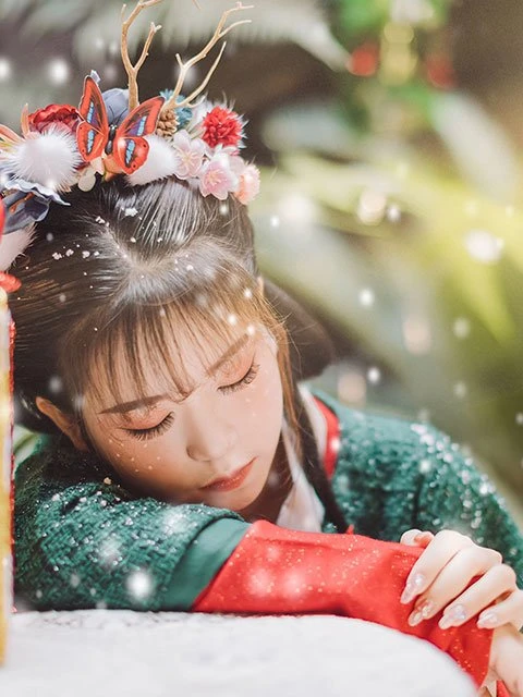 5 Sets of Graceful Hanfu Photos for Christmas 6