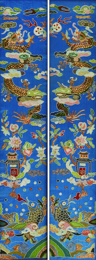 History of Cuff Embroidery in Qing Dynasty Clothing - Wanxiu