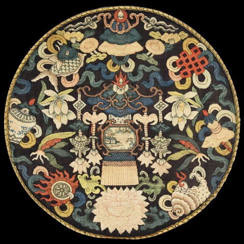 History of Cuff Embroidery in Qing Dynasty Clothing - Wanxiu