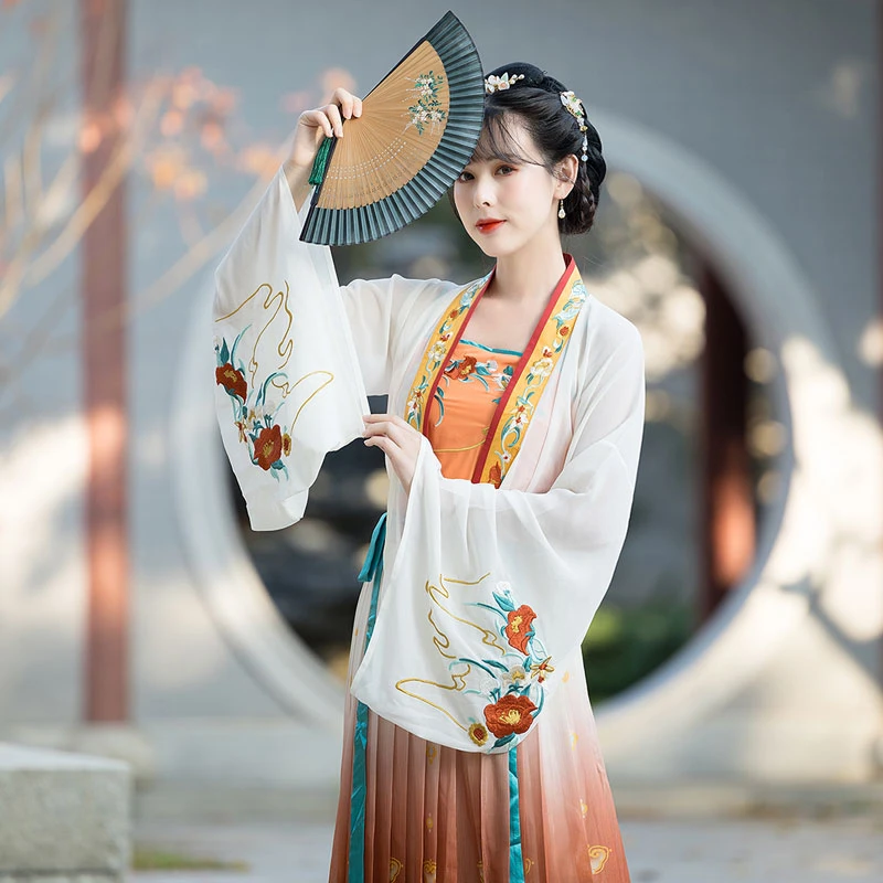 Red Camellia summer hanfu
