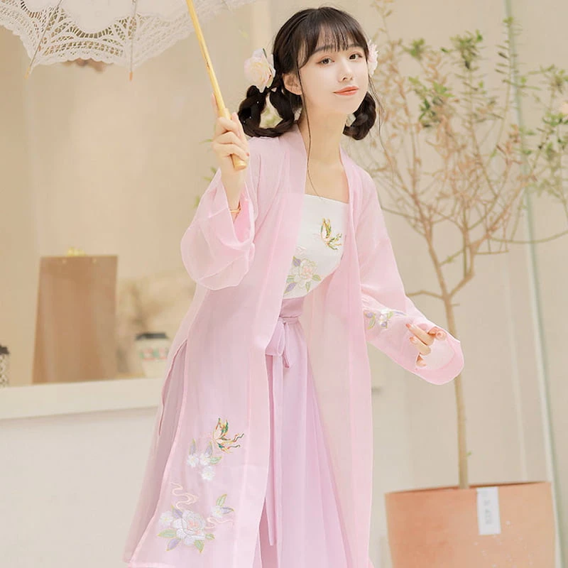 summer white hanfu