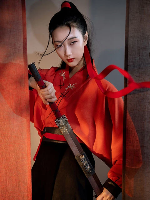 4 Sets of Martial Arts Style Hanfu for Girls