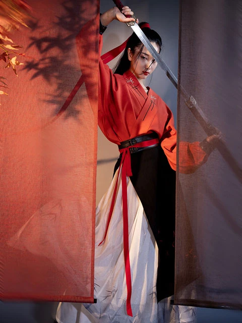 4 Sets of Martial Arts Style Hanfu for Girls