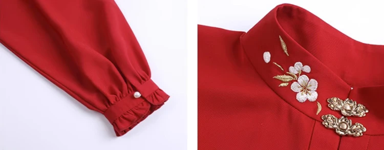 Modern Hanfu Fall Modified Fashion Hanfu New Year Suit