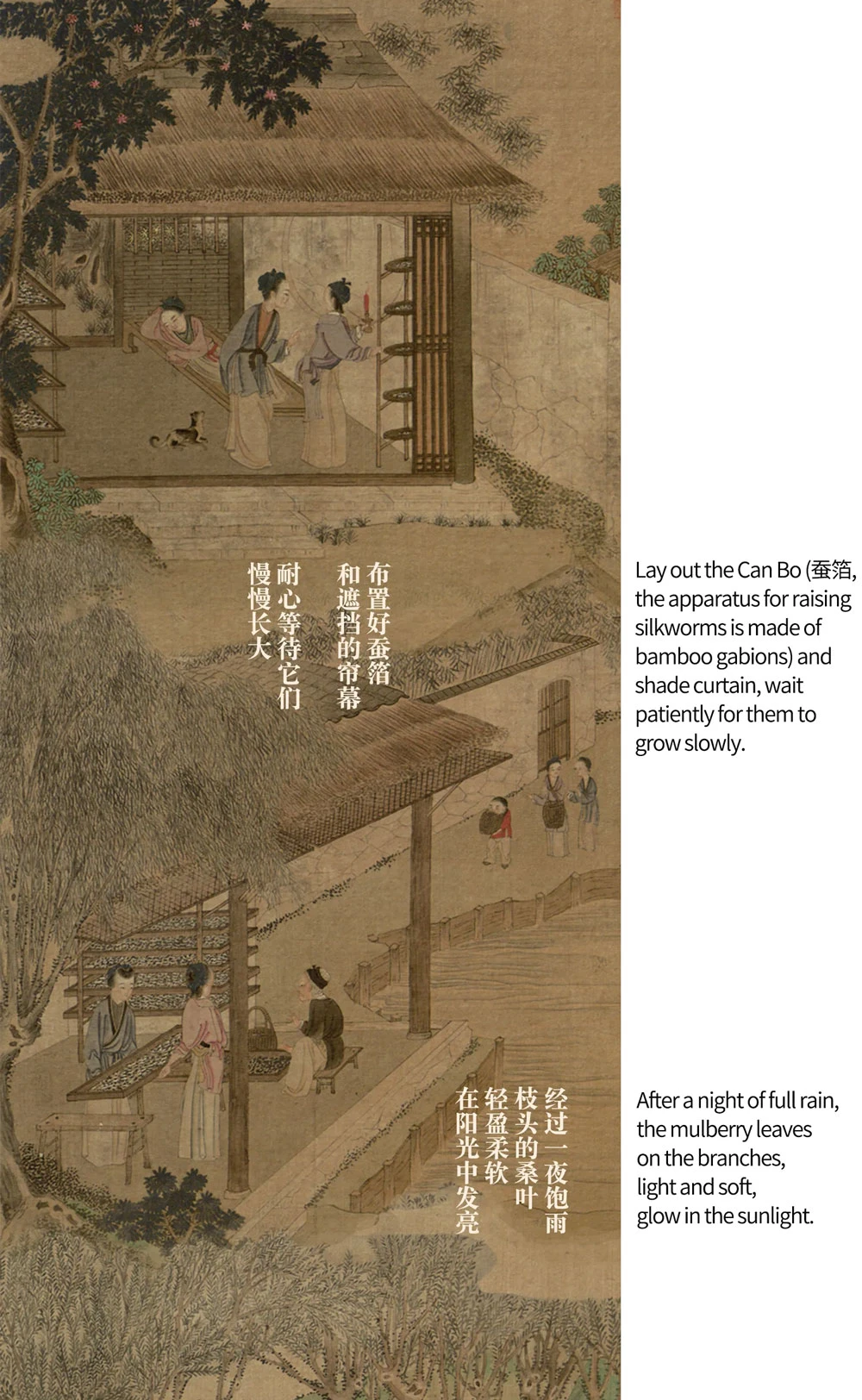A Long Painting about Chinese Silk Production