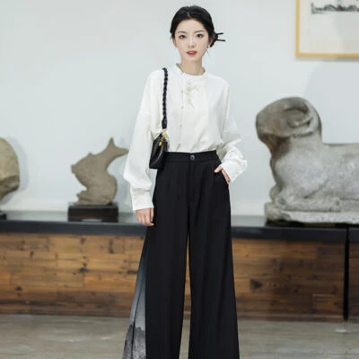 Winter Hanfu Coat Modern Song Warm Top for Women
