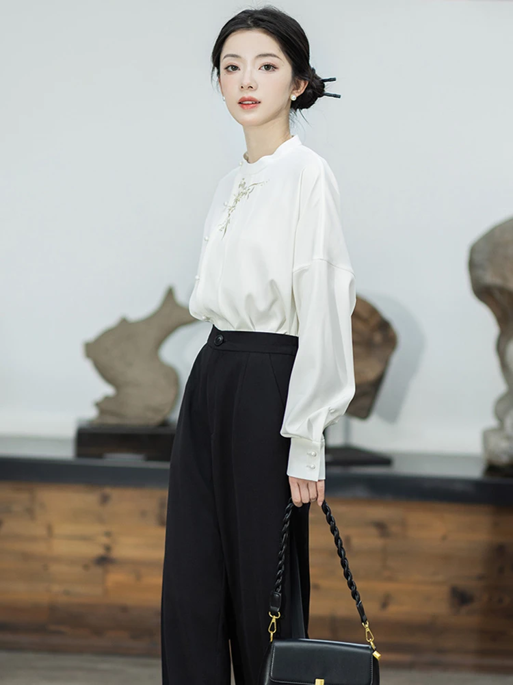 Winter Hanfu Coat Modern Song Warm Top for Women
