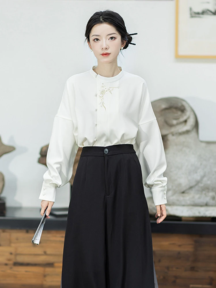 Winter Hanfu Coat Modern Song Warm Top for Women