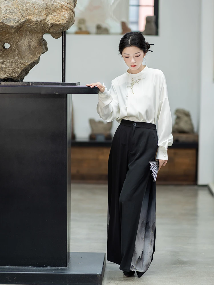 Winter Hanfu Coat Modern Song Warm Top for Women