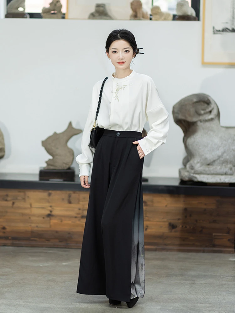 Winter Hanfu Coat Modern Song Warm Top for Women
